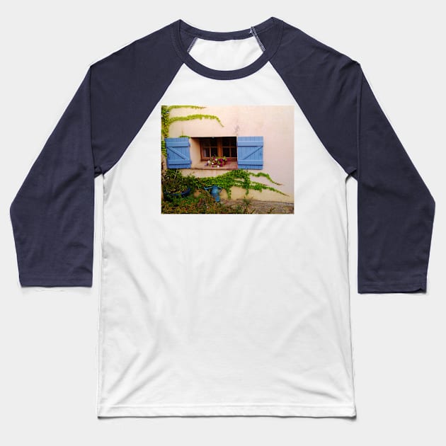 Mediterranean window Baseball T-Shirt by robelf